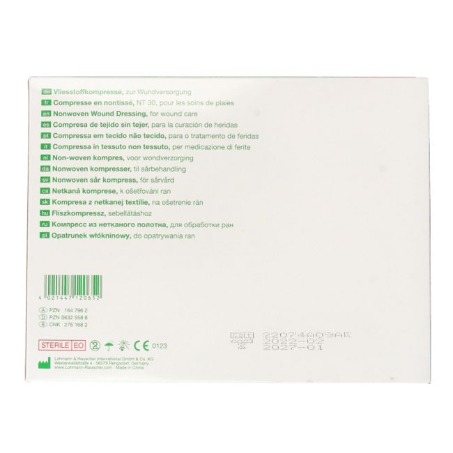 Compresse in Tessuto Non Tessuto Vliwasoft 10 x 10 cm, 4 strati, 75 x 2 pezzi (150 Pezzi)