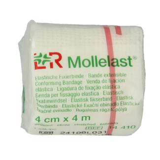 Mollelast Venda elástica hidrófila 4m x 4cm 1 unidad