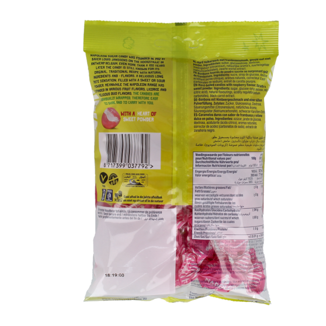 Caramelos Napoleon Frambuesa 150 gramos