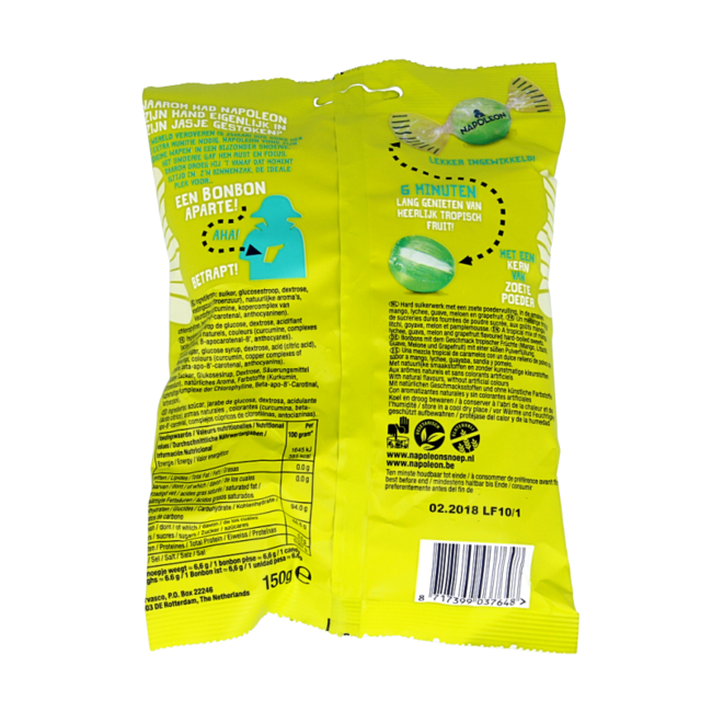 Napoleon Bolas de frutas tropicales 150 gramos