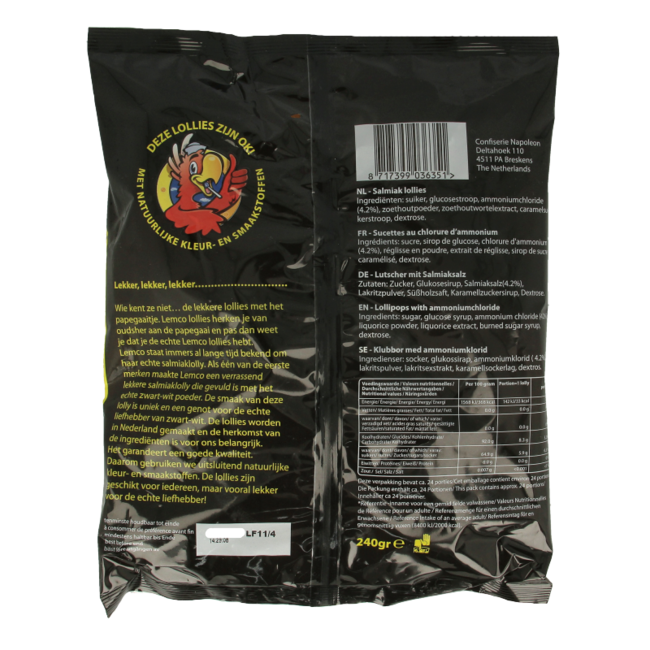 Salmiak lollies 240 Gram