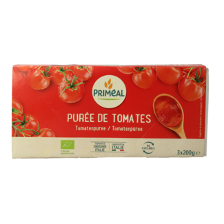 Primeal Puré de tomate passata 200 gramos bio 3 unidades