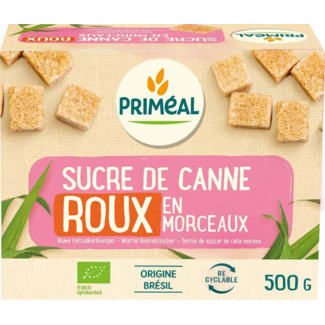 Primeal Brown cane sugar cubes 500g