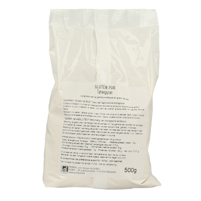 Organic Wheat Gluten 500 Gram