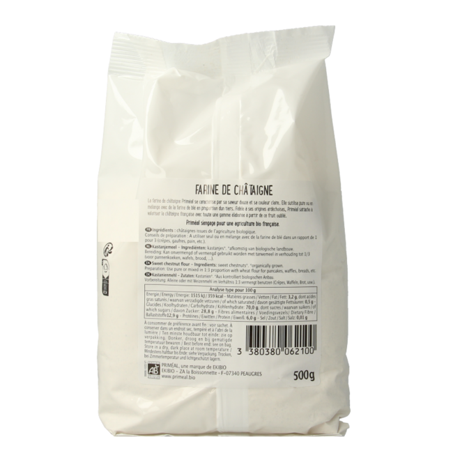 Organic chestnut flour 500g