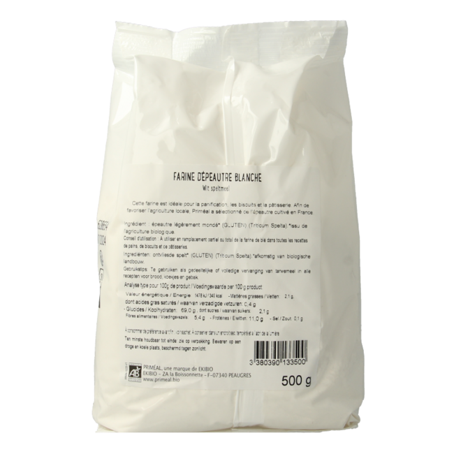 Primeal Organic White Spelt Flour 500g