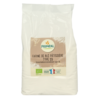 Primeal Primeal Harina de trigo para repostería T55 bio 1 Kilogramo
