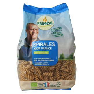 Primeal Primeal Organic Semi-Wholewheat Spirals 500g