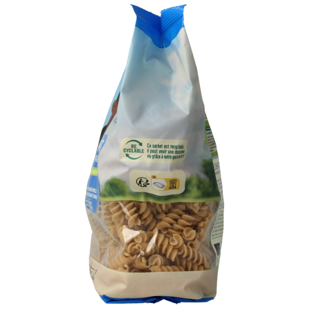 Espirales de trigo duro semi-integral bio Primeal 500 g