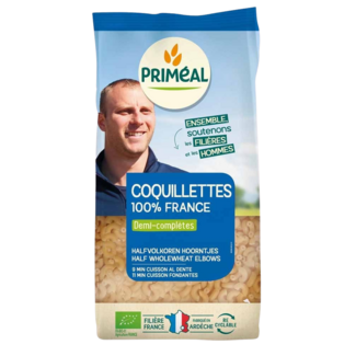 Primeal Primeal Organic Semi-Wholewheat Macaroni Elbows 500g