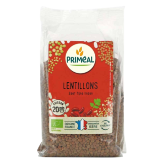 Primeal Primeal Lentejas muy finas Francia bio 500 gramos