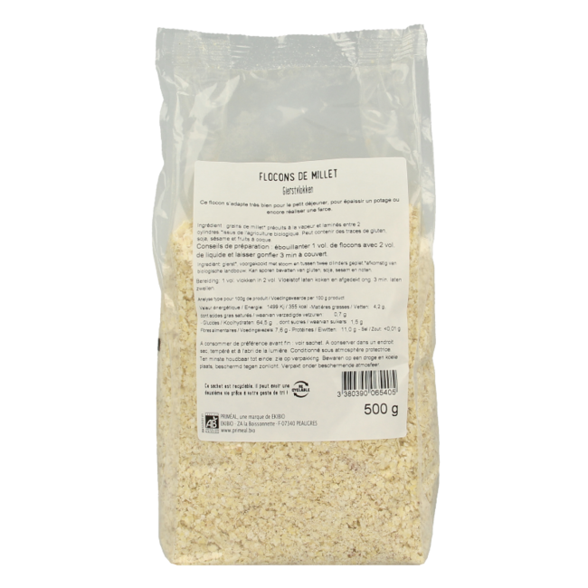 Primeal Copos de mijo bio 500 gramos