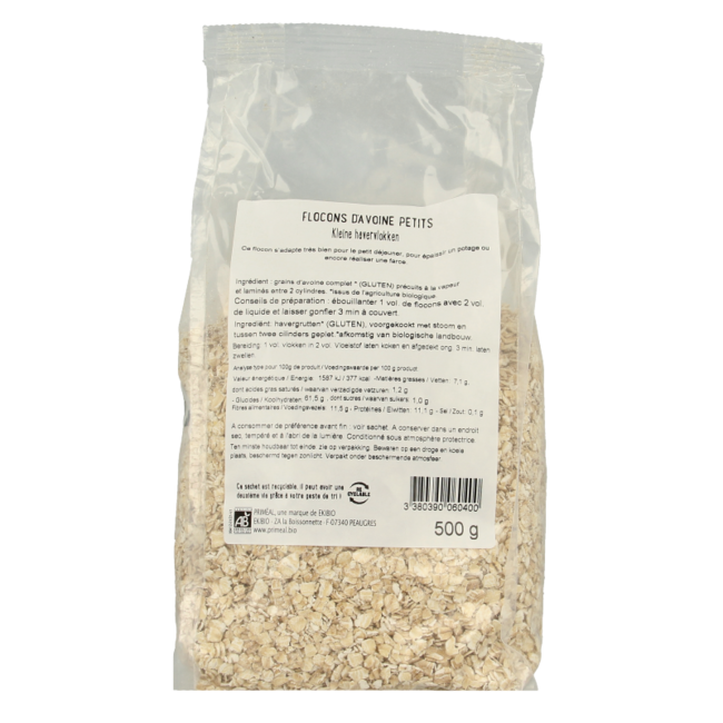 Primeal Kleine Haferflocken Bio 500 Gramm