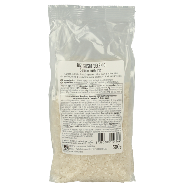 Arroz para sushi ecológico 500 g