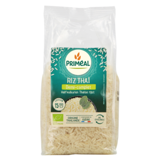 Primeal Riso Thai Semintegrale Biologico Primeal 500 Grammi