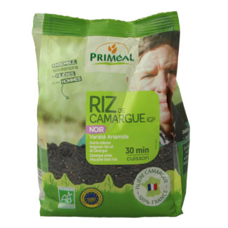 Primeal Schwarzer Vollkorn-Langkornreis aus der Camargue Bio 250 Gramm