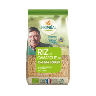 Primeal Arroz redondo semi-integral de la Camarga bio 1 kilogramo