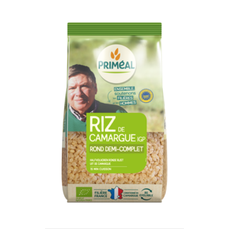 Primeal Organic Semi-Wholegrain Round Camargue Rice 1kg