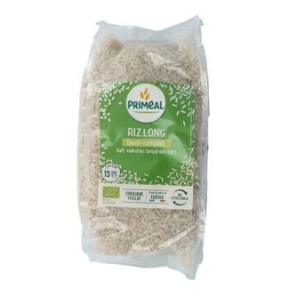 Primeal Riso Primeal Semintegrale a Grano Lungo Biologico 1 Chilogrammo