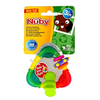 Nuby Mordedor triangular duro y blando, 1 unidad