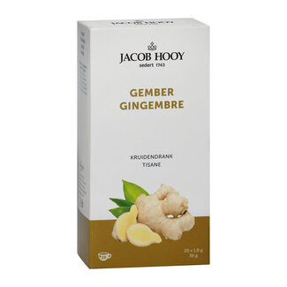 Jacob Hooy Bolsitas de té de jengibre 20 bolsitas