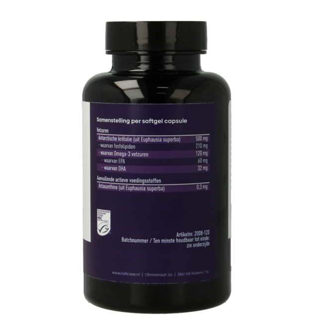 Oméga-3 krill 120 capsules molles