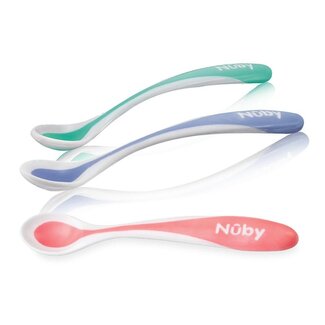 Nuby Cuillère thermosensible à bord souple 4 pièces