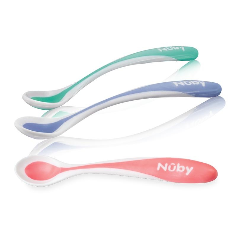 Warmtegevoelige lepel met zachte rand 4 Stuks