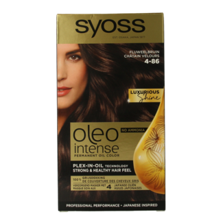 Syoss Syoss Color Oleo Intense 4-86 Aksamitny Brąz, farba do włosów, 1 zestaw