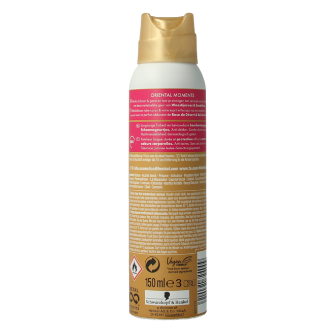 FA Desodorante en spray oriental moments 150 mililitros