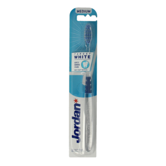 Jordan Brosse à dents Jordan Target White Medium, 1 pièce
