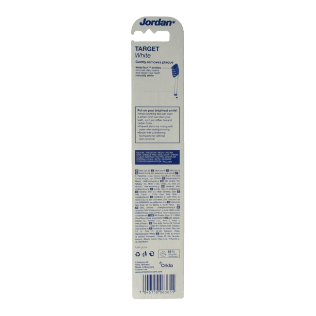Jordan Toothbrush target white med 1 Piece
