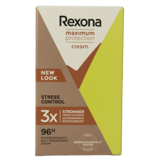 Rexona Desodorante máxima protección control de estrés 45 mililitros