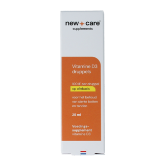 New Care D3 druppels oliebasis 25 Milliliter