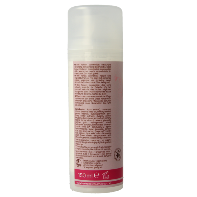 Traay Bee Honest Lait corporel à la rose 150 ml