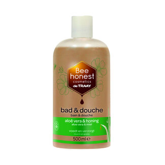Traay Bee Honest Bath / shower aloe vera / honey 500 Millilitres