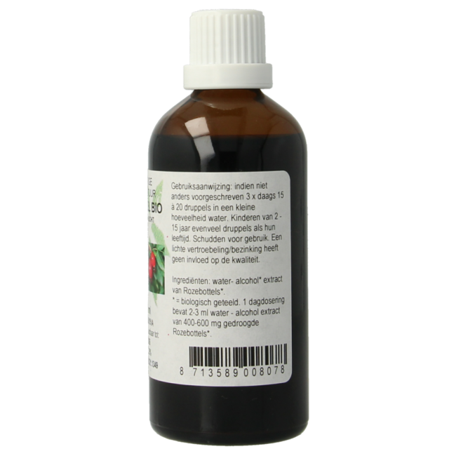 Cruydhof Rosa canina / Hagebuttentinktur Bio 100 Milliliter