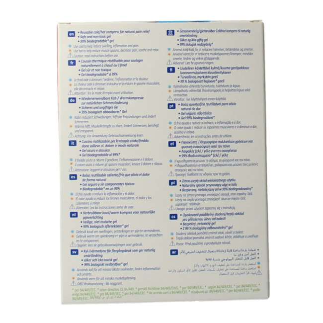 Cold hot therapy pack flexible 1 Stuks