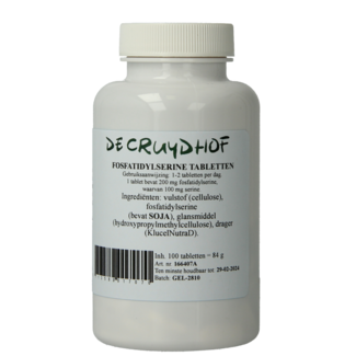 Cruydhof Fosfatidilserina 200mg 100 Comprimidos