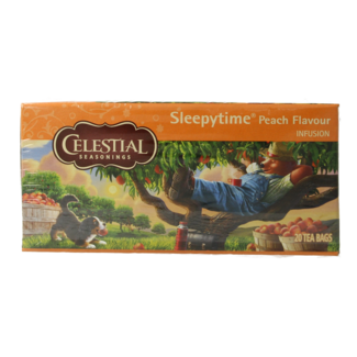 Celestial Season Celestial Season Sleepytime té de hierbas de melocotón 20 bolsitas
