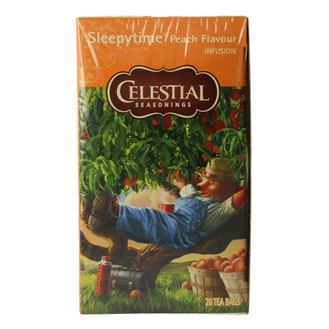 Celestial Season Sleepytime té de hierbas de melocotón 20 bolsitas
