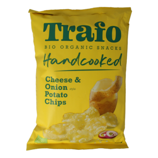Trafo Chips handcooked Käse & Zwiebel Bio 125 Gramm