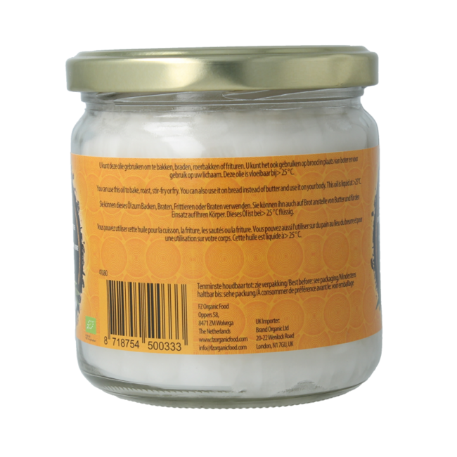 Huile de coco extra vierge bio Yakso 320 ml