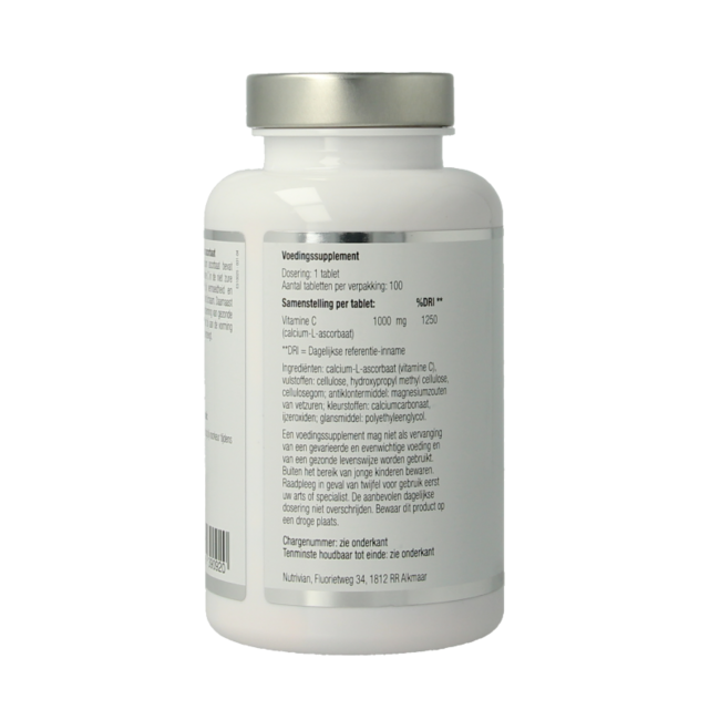 Nutrivian Vitamine C 1000 mg ascorbate de calcium 100 comprimés