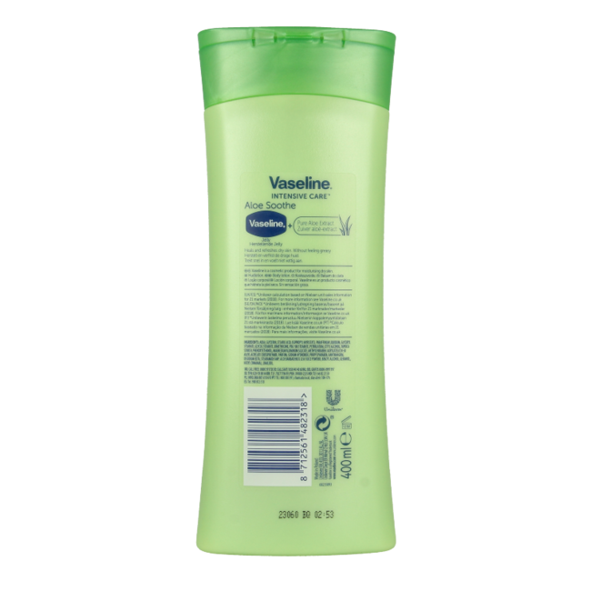 Vaseline Bodylotion Aloe Soothe 400 Milliliter