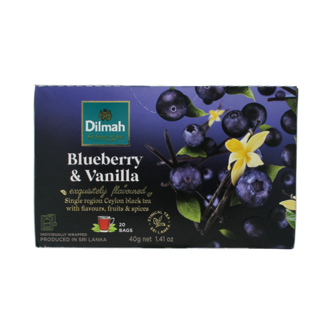 Té divertido de arándanos y vainilla 20 bolsitas