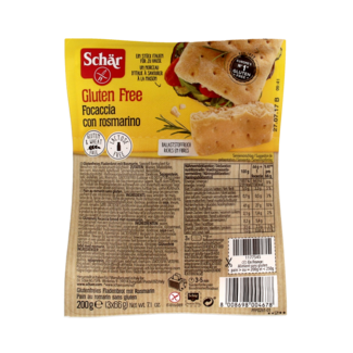 Schar Schär Focaccia Senza Glutine 200 Grammi