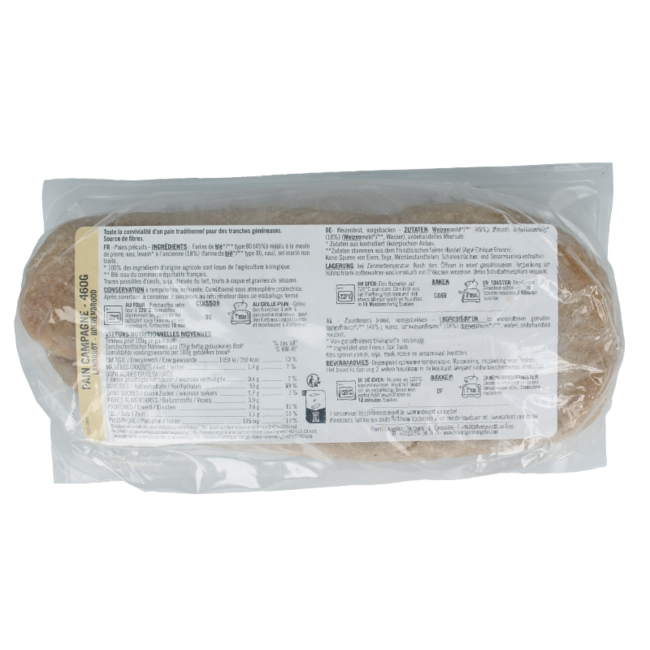 Organic country loaf 460 Gram