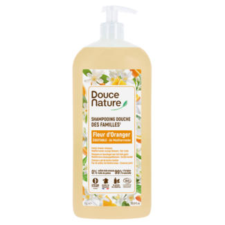 Douce Nature Douce Nature Shower Gel & Shampoo Family Orange Blossom Organic 1 Litre