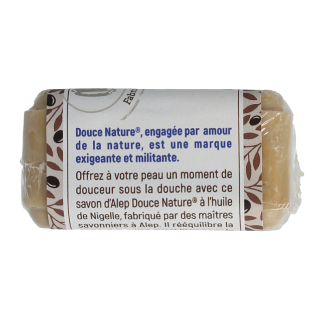 Douce Nature Aleppo-Seife mit Schwarzkümmel klein Bio 100 Gramm